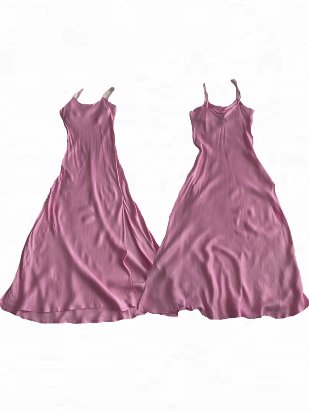 Silky Pink Slip Dress